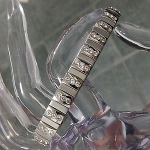 Cubic zirconia bracelet.